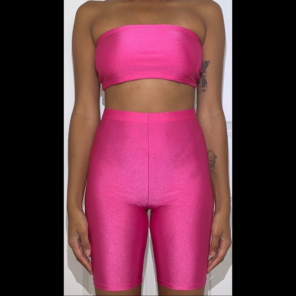 neon biker shorts forever 21